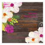 PixDezines hibiscus/rustic wood panels invitations