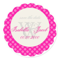 PixDezines Hot Pink Polka Dots stickers
