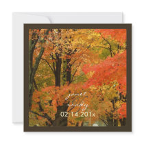 PixDezines in the woods, fall weddings/DIY events Personalized Invite