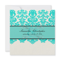 PixDezines Isabella Aqua/DIY background color Personalized Invitation