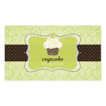 PixDezines Keylime cupcake/pâtisserie Business Card