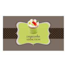 PixDezines Keylime cupcake/pâtisserie Business Card Template