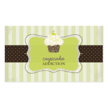 PixDezines Keylime cupcake/pâtisserie Business Card Template