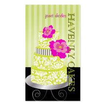 PixDezines Keylime Sponge Cake/pâtisserie Business Cards