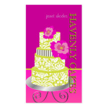 PixDezines Keylime Sponge Cake/pâtisserie Business Card Template