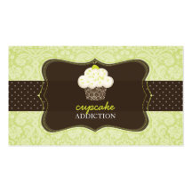 PixDezines Keylime Sponge cupcake/pâtisserie Business Card