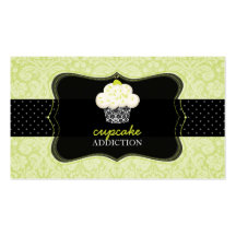 PixDezines Keylime Sponge cupcake/pâtisserie Business Card