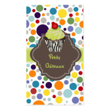 PixDezines keylime swirls cupcake+bubble gums Business Card