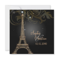 PixDezines La Tour Eiffel+Swirls Invite