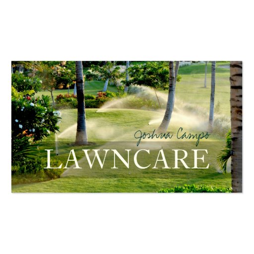 PixDezines lawn care/gardener/DIY fonts Business Cards (front side)