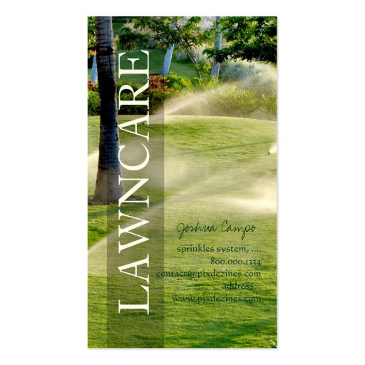 PixDezines lawn care/gardener/DIY fonts Business Cards (back side)