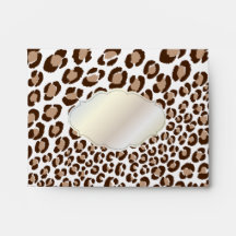 PixDezines Leopard Prints/ Natural Envelope