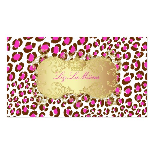 PixDezines Leopard spots / business cards (front side)