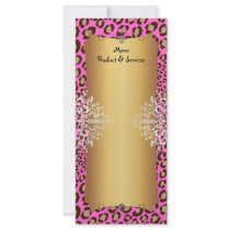 PixDezines Leopard Spots, Customize It! Custom Rack Card