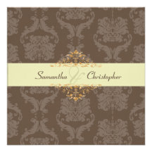 PixDezines Liliana Damask, customizable background Invites