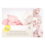 PixDezines lion photo template birth announcement invitations