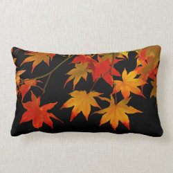 PixDezines maple leaves/diy background colors Throw Pillow
