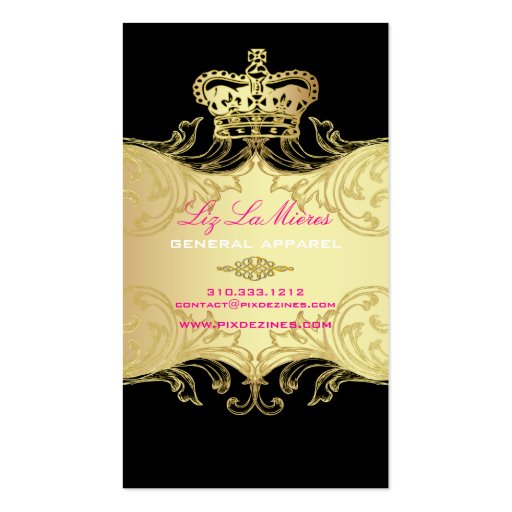PixDezines Marie Antoinette en Oro Business Cards