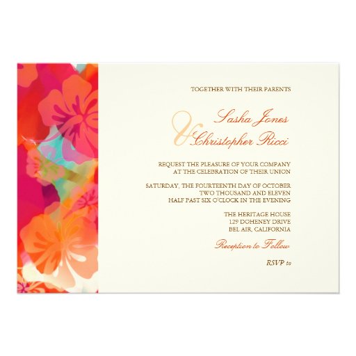 PixDezines Maui Hibiscus Invitations