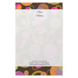 PixDezines Mod Bubbles, custom background color!! Stationery Paper