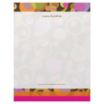 PixDezines Mod Bubbles, customizable background Personalized Letterhead