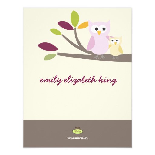 PixDezines Mommy+baby for a baby shower Custom Announcement