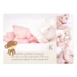 PixDezines monke photo template birth announcement invitations