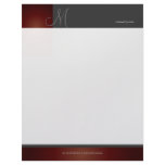 PixDezines Monogram en retro Customized Letterhead
