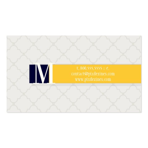 PixDezines moroccan trellis/diy colors in a snap.. Business Card Template (back side)