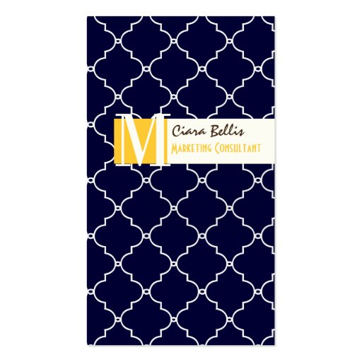 PixDezines moroccan trellis/diy colors in a snap.. Business Card Template (front side)