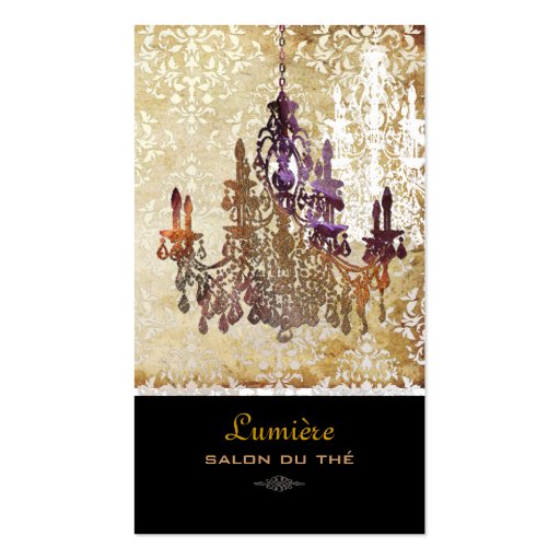 PixDezines murano glass chandeliers/DIY fonts Business Cards (front side)
