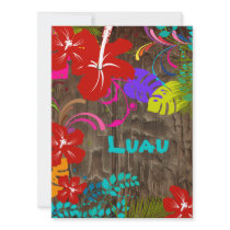 PixDezines Ohana Luau Personalized Announcement