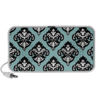 PixDezines Olivia Damask black+white doodle