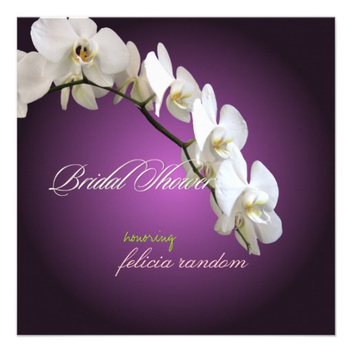 PixDezines orchids/phalaenopsis Custom Invitations
