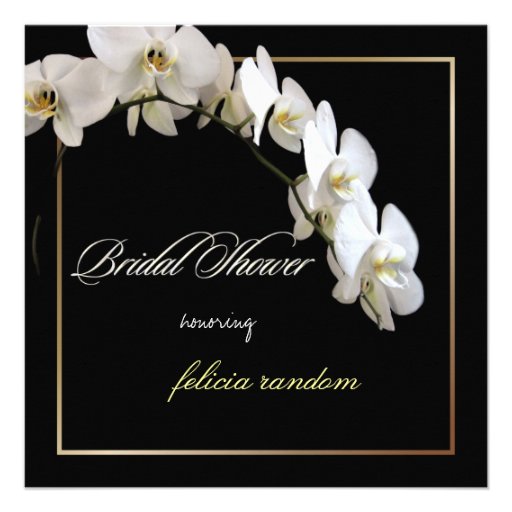 PixDezines orchids/phalaenopsis Personalized Invitation