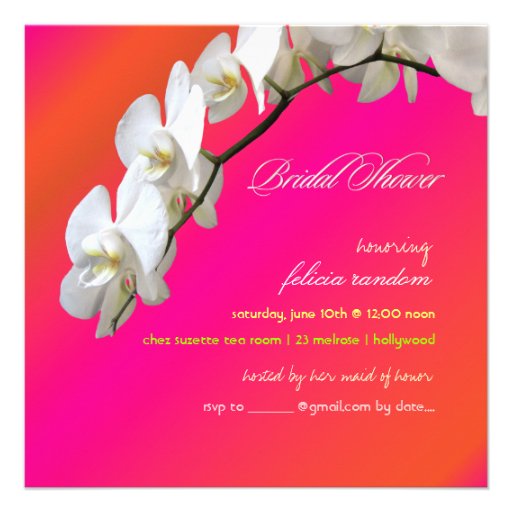 PixDezines orchids/phalaenopsis Personalized Announcement