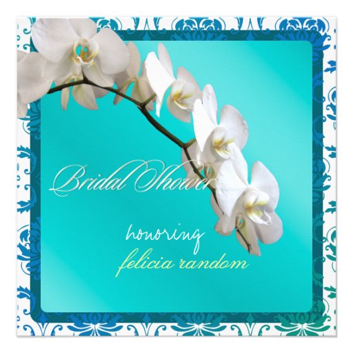 PixDezines orchids/phalaenopsis Personalized Invitation