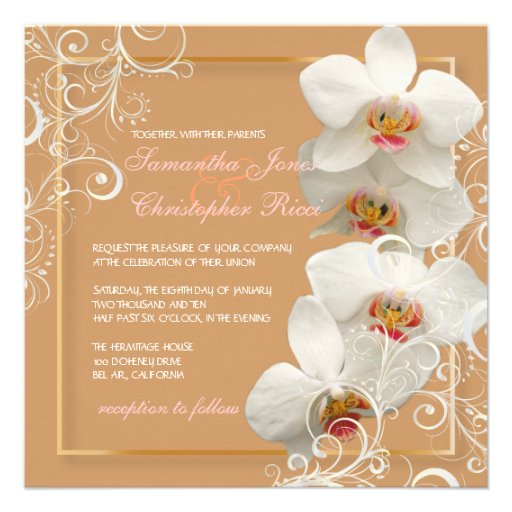 PixDezines orchids/phalaenopsis Personalized Announcements