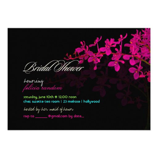 PixDezines orchids/renanthera Personalized Invite