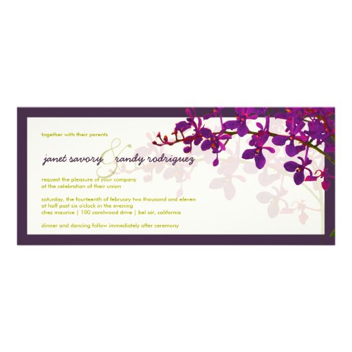 PixDezines orchids/renanthera Personalized Invite