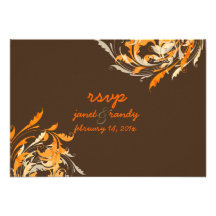 PixDezines Ornamental Leaves+Swirls Custom Invites