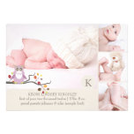PixDezines owl photo template birth announcement invitations