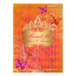 PixDezines Papillon Sweet 16/Rainbow Swirls Personalized Invitation
