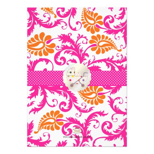 PixDezines pavo damask/birth announcement/shower