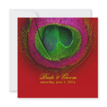 PixDezines Peacock Eye/red/diy Invitation