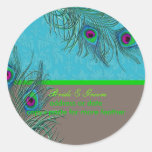 PixDezines Peacock Feather/diy background color stickers