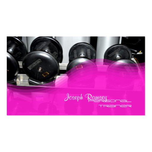 PixDezines Personal Trainer Business Card (front side)