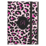 PixDezines pink leopard pattern/monogram Case For iPad Air