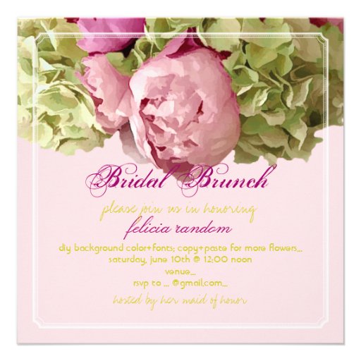 PixDezines pink peonies/hydrangeas/diy event Announcement
