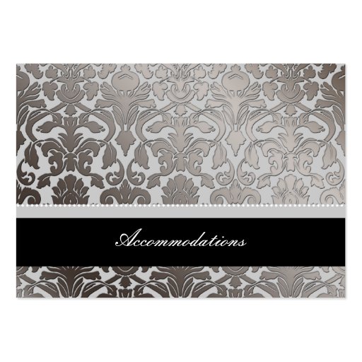 PixDezines platinum flora damask/accommodations Business Card Template (back side)